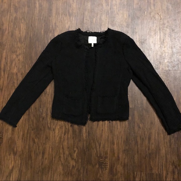 Joie Fringe Tweed Jacket - Picture 2 of 6